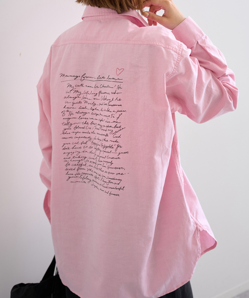 U by SPICK&SPAN(ユーバイスピックアンドスパン)の「PayDay/ペイデイ × U by SPICK&SPAN オックスシャツ(シャツ/ブラウス・レディース・ブルー/ピンク・38)」の16枚目の写真