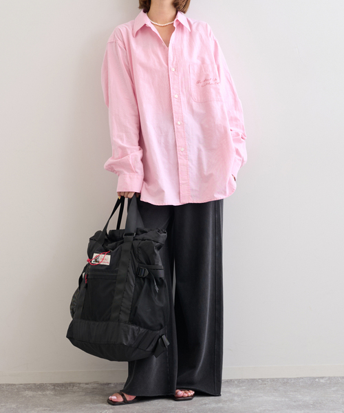 U by SPICK&SPAN(ユーバイスピックアンドスパン)の「PayDay/ペイデイ × U by SPICK&SPAN オックスシャツ(シャツ/ブラウス・レディース・ブルー/ピンク・38)」の19枚目の写真