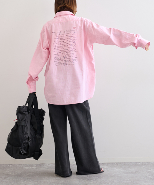 U by SPICK&SPAN(ユーバイスピックアンドスパン)の「PayDay/ペイデイ × U by SPICK&SPAN オックスシャツ(シャツ/ブラウス・レディース・ブルー/ピンク・38)」の20枚目の写真