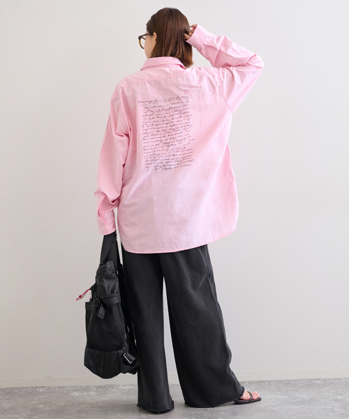 U by SPICK&SPAN(ユーバイスピックアンドスパン)の「PayDay/ペイデイ × U by SPICK&SPAN オックスシャツ(シャツ/ブラウス・レディース・ブルー/ピンク・38)」の21枚目の写真