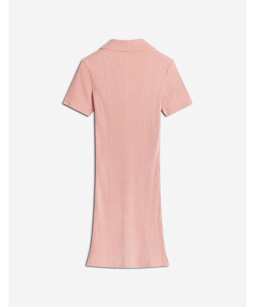 セール】MAISON KITSUNE HANDWRITING LABEL RIBBED POLO DRESS