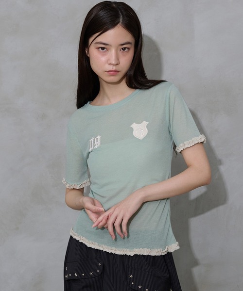 期間限定値下げ　frill tee FREAK'S STORE（フリークスストア） tシャツ ティアードフリル ロゴ