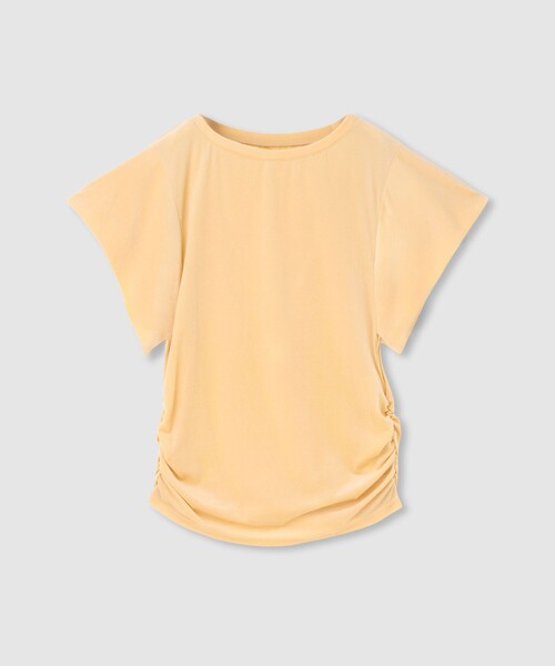 allureville(アルアバイル)の「ベロアトップ(Tシャツ/カットソー・レディース・チャコールグレー/クリアイエロー/グレイッシュベージュ・2)」の1枚目の写真