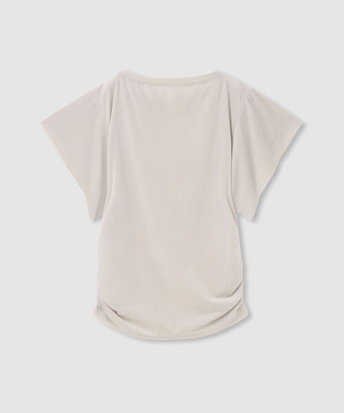 allureville(アルアバイル)の「ベロアトップ(Tシャツ/カットソー・レディース・チャコールグレー/クリアイエロー/グレイッシュベージュ・2)」の4枚目の写真