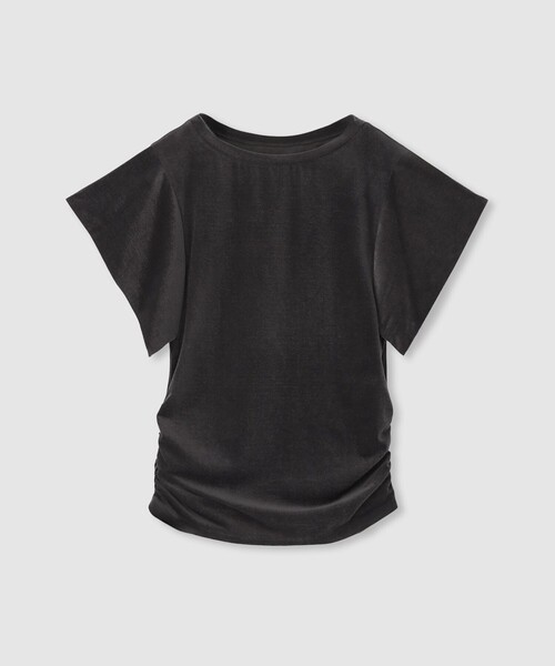 allureville(アルアバイル)の「ベロアトップ(Tシャツ/カットソー・レディース・チャコールグレー/クリアイエロー/グレイッシュベージュ・2)」の13枚目の写真