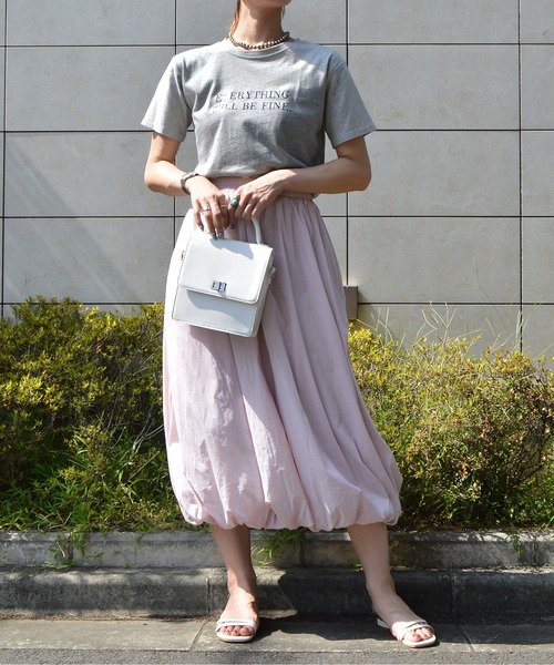 &soiree(アンドソワレ)の「【&soiree】フロントロゴプリントTシャツ(Tシャツ/カットソー・レディース・ピンク/グレー/イエロー・MEDIUM)」の11枚目の写真