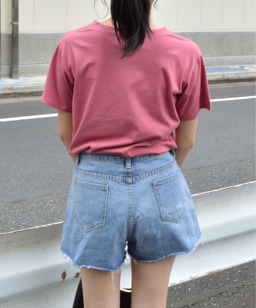 &soiree(アンドソワレ)の「【&soiree】フロントロゴプリントTシャツ(Tシャツ/カットソー・レディース・ピンク/グレー/イエロー・MEDIUM)」の19枚目の写真