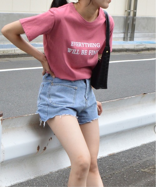&soiree(アンドソワレ)の「【&soiree】フロントロゴプリントTシャツ(Tシャツ/カットソー・レディース・ピンク/グレー/イエロー・MEDIUM)」の12枚目の写真