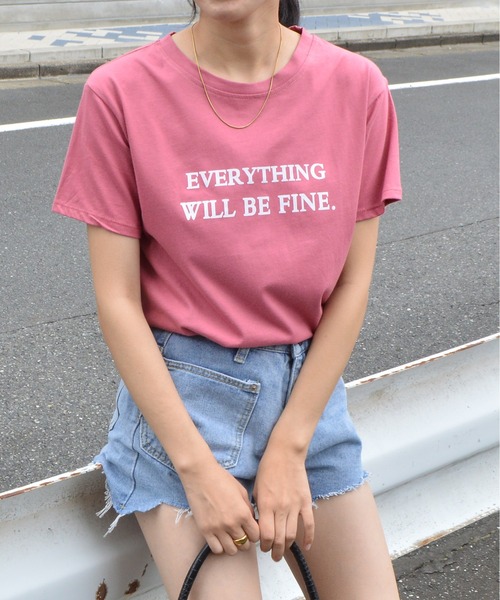 &soiree(アンドソワレ)の「【&soiree】フロントロゴプリントTシャツ(Tシャツ/カットソー・レディース・ピンク/グレー/イエロー・MEDIUM)」の13枚目の写真