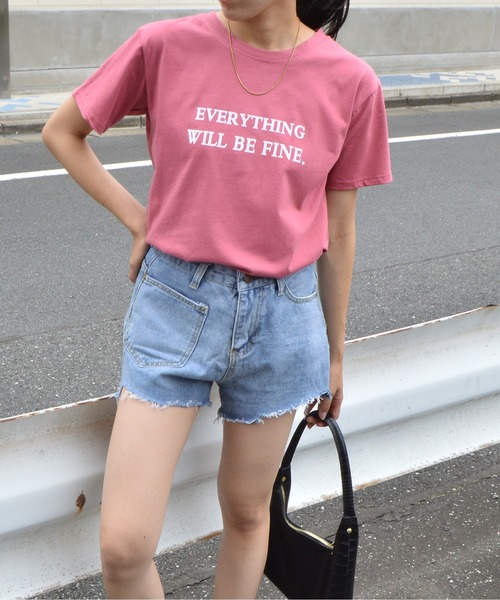 &soiree(アンドソワレ)の「【&soiree】フロントロゴプリントTシャツ(Tシャツ/カットソー・レディース・ピンク/グレー/イエロー・MEDIUM)」の15枚目の写真