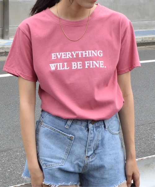 &soiree(アンドソワレ)の「【&soiree】フロントロゴプリントTシャツ(Tシャツ/カットソー・レディース・ピンク/グレー/イエロー・MEDIUM)」の16枚目の写真