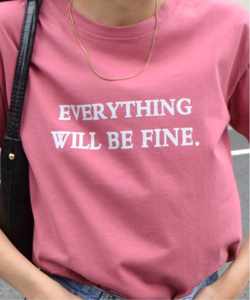 &soiree(アンドソワレ)の「【&soiree】フロントロゴプリントTシャツ(Tシャツ/カットソー・レディース・ピンク/グレー/イエロー・MEDIUM)」の17枚目の写真