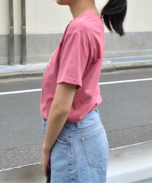&soiree(アンドソワレ)の「【&soiree】フロントロゴプリントTシャツ(Tシャツ/カットソー・レディース・ピンク/グレー/イエロー・MEDIUM)」の18枚目の写真