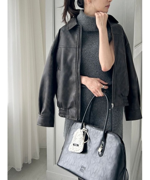 SNIDEL（スナイデル）の「ラージバッグ（ハンドバッグ・レディース・ブラウン/グレー/ブラック・F）」の14枚目の写真