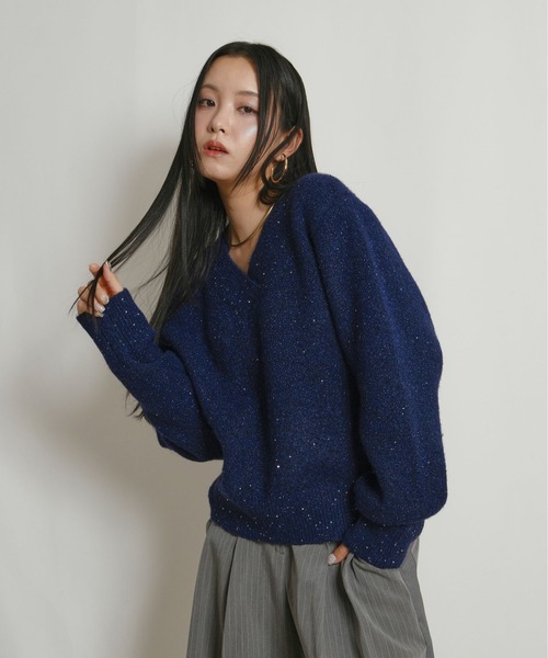 前後2way】スパンコールニット Palm Riche│Eimee Law & LHELBIE 公式