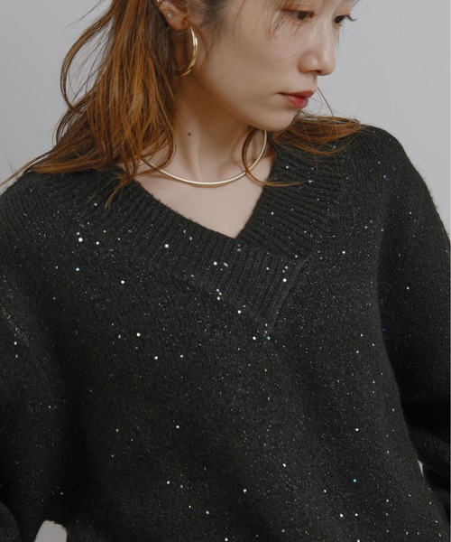 前後2way】スパンコールニット Palm Riche│Eimee Law & LHELBIE 公式