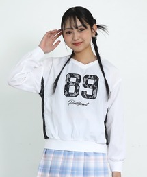 PINKHUNT（ピンクハント）の「PINKHUNT ピンクハント レース切り替えユニフォームロンT 0789K（Tシャツ/カットソー・キッズ）」