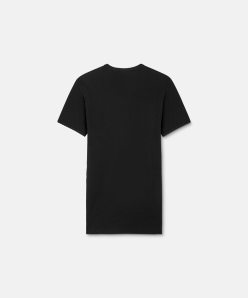 VERSACE（ヴェルサーチ）の「ロゴ リブ編み Tシャツ（Tシャツ/カットソー・メンズ・ホワイト/ブラック・3/S/4/M/5/L）」の4枚目の写真