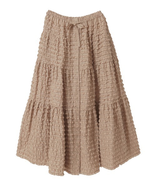 PINK HOUSE(ピンクハウス)の「ローンフリルスカート(スカート・レディース・アイボリー/ブラック/ベージュ/ピンク/ボルドー・フリー)」の3枚目の写真