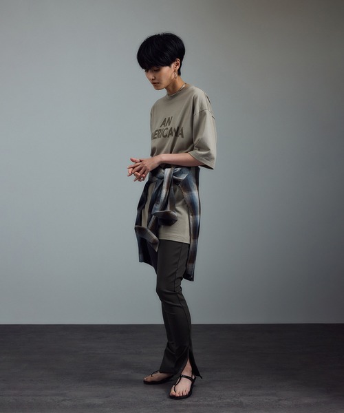 AMERICANA（アメリカーナ）の「【Americana（アメリカーナ） for SALON】別注レギンスパンツ（レギンス/スパッツ・レディース・チャコールグレー・FREE）」の5枚目の写真