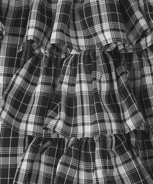 LOWRYS FARM（ローリーズファーム）の「フリルティアードロングスカート　 587435（スカート・キッズ・ブラック/レッド・110cm/120cm/130cm/140cm/150cm）」の8枚目の写真