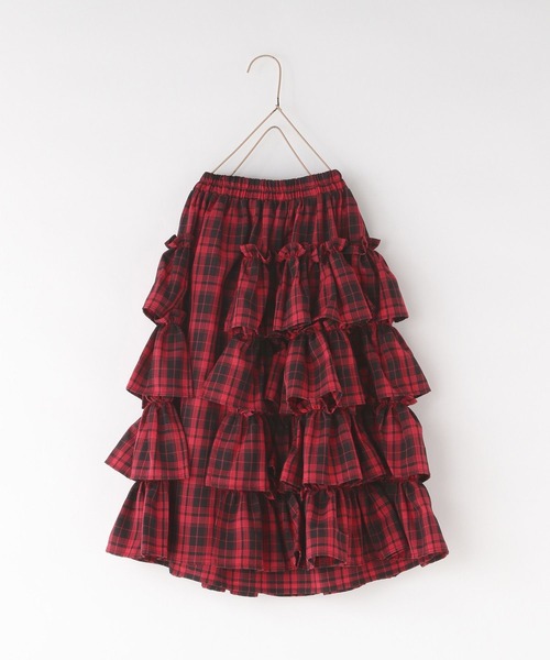 LOWRYS FARM（ローリーズファーム）の「フリルティアードロングスカート　 587435（スカート・キッズ・ブラック/レッド・110cm/120cm/130cm/140cm/150cm）」の13枚目の写真