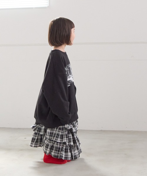 LOWRYS FARM（ローリーズファーム）の「フリルティアードロングスカート　 587435（スカート・キッズ・ブラック/レッド・110cm/120cm/130cm/140cm/150cm）」の16枚目の写真