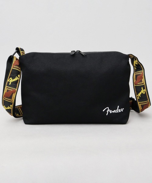 Fender(フェンダー)の「ヘビーキャンバス ショルダーバッグ モノグラムストラップ A5対応(ショルダーバッグ・メンズ・ブラック系その他/ブラック・FREE)」の6枚目の写真