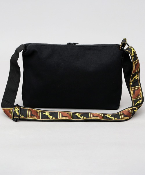 ヘビーキャンバス ショルダーバッグ モノグラムストラップ A5対応