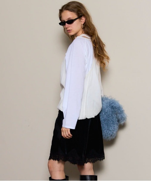 【ムエタイ】メゾンスペシャル　2WAYボアベスト MAISON SPECIAL（メゾンスペシャル）の「2way Bustier Denim