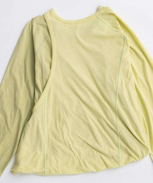 MAISON SPECIAL フリンジイエロートップス 00サイズ MAISON SPECIAL tシャツ 「UNISEX」Prime-Over Smashing Light