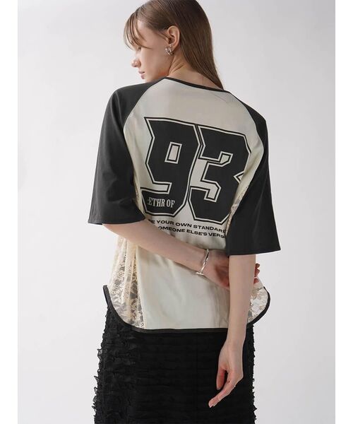 :ETHROF(イーサオブ)の「SIDE LACE BASEBALL ZIP SHIRT(シャツ/ブラウス・レディース・ブラック/ブルー/ホワイト・MEDIUM)」の6枚目の写真