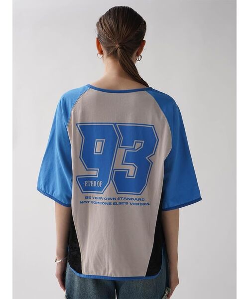 :ETHROF(イーサオブ)の「SIDE LACE BASEBALL ZIP SHIRT(シャツ/ブラウス・レディース・ブラック/ブルー/ホワイト・MEDIUM)」の19枚目の写真