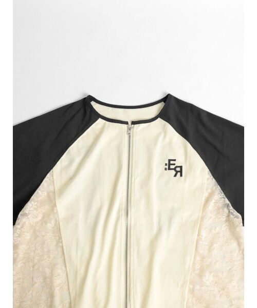 :ETHROF(イーサオブ)の「SIDE LACE BASEBALL ZIP SHIRT(シャツ/ブラウス・レディース・ブラック/ブルー/ホワイト・MEDIUM)」の11枚目の写真