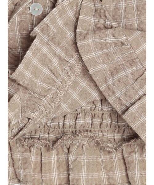 CALNAMUR（カルナムール）の「フリルカラーシャツ（シャツ/ブラウス・レディース・ブラウン/ネイビー/オフホワイト・FREE）」の9枚目の写真