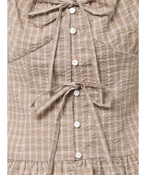 CALNAMUR（カルナムール）の「フリルカラーシャツ（シャツ/ブラウス・レディース・ブラウン/ネイビー/オフホワイト・FREE）」の13枚目の写真