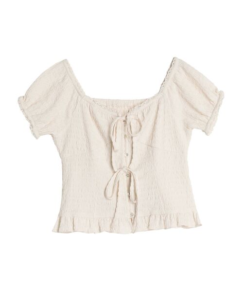 CALNAMUR（カルナムール）の「フリルカラーシャツ（シャツ/ブラウス・レディース・ブラウン/ネイビー/オフホワイト・FREE）」の14枚目の写真