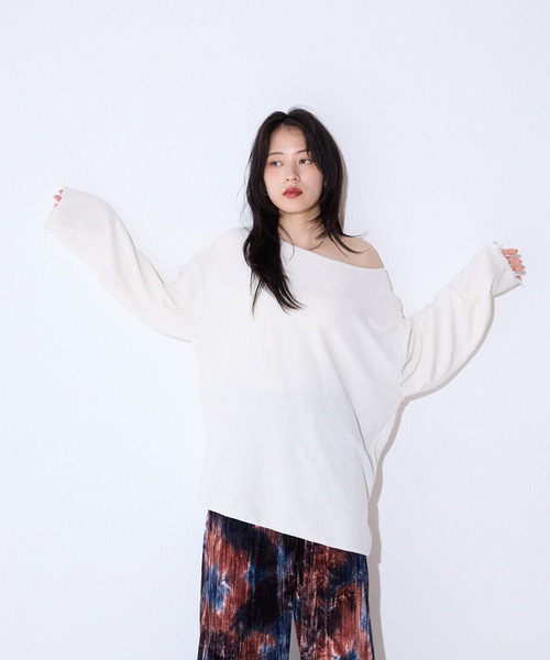 モールカノコボートネックLS/589933（Tシャツ/カットソー
