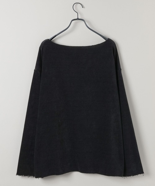 JEANASIS（ジーナシス）の「モールカノコボートネックLS/589933（Tシャツ/カットソー・レディース・オフホワイト/バーガンディー/ブラック・FREE）」の4枚目の写真