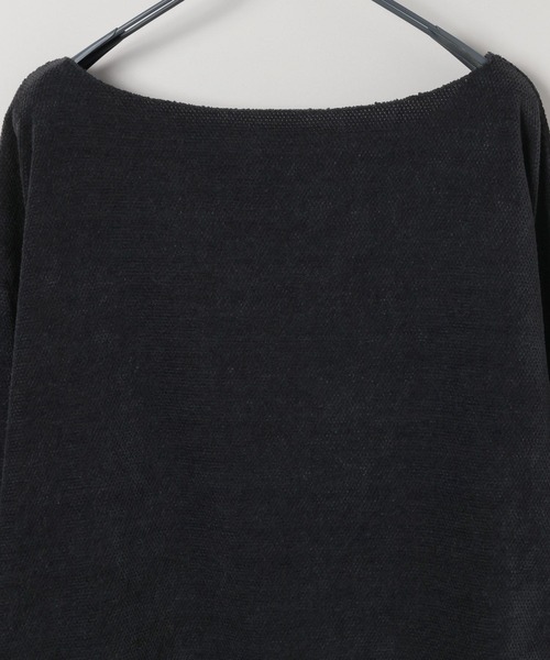 JEANASIS（ジーナシス）の「モールカノコボートネックLS/589933（Tシャツ/カットソー・レディース・オフホワイト/バーガンディー/ブラック・FREE）」の9枚目の写真