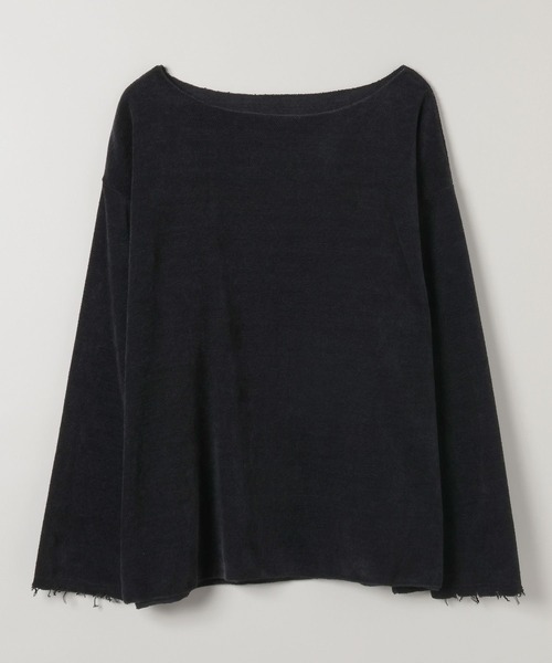 モールカノコボートネックLS ジーナシス　新品未使用　今季新作 モールカノコボートネックLS/589933（Tシャツ/カットソー