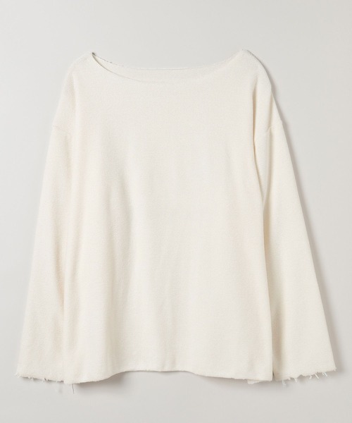モールカノコボートネックLS ジーナシス　新品未使用　今季新作 モールカノコボートネックLS/589933（Tシャツ/カットソー