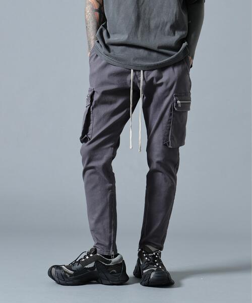 DANKE SCHON（ダンケシェーン）の「【WEB&DEPOT限定】DankeSchon/ダンケシェーン/STTWILL FLAPCARGO（カーゴパンツ・レディース・ブラック/チャコールグレー・M/S/L/XL）」の2枚目の写真