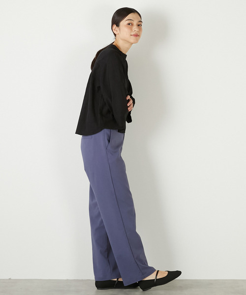 MELROSE claire（メルローズ クレール）の「【コットンジャガードスタンドネックブラウス】（シャツ/ブラウス・レディース・ボルドー/ブラック/ナチュラル・FREE）」の22枚目の写真