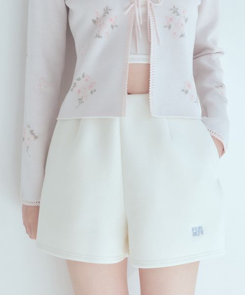 FURFUR（ファーファー）の「ポンチショートパンツ（その他パンツ・レディース・グレー/アイボリー/ネイビー・F）」の4枚目の写真