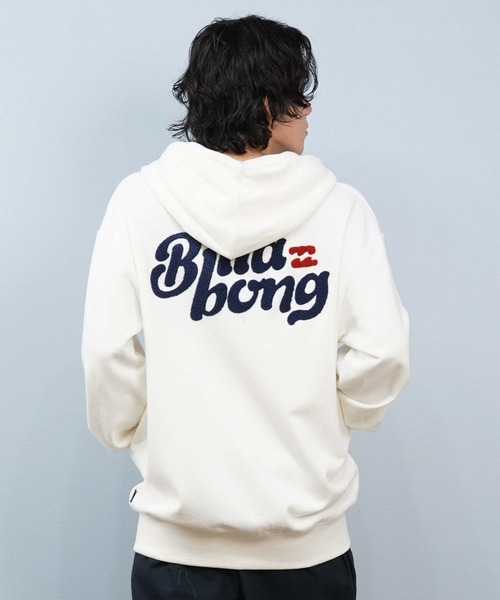 BILLABONG（ビラボン）の「BILLABONG/ビラボン ジップアップパーカー バックデザイン サガラ刺繍 BF012-011（パーカー・メンズ・ブラック/オフホワイト・L/M）」の5枚目の写真