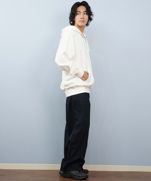 BILLABONG（ビラボン）の「BILLABONG/ビラボン ジップアップパーカー バックデザイン サガラ刺繍 BF012-011（パーカー・メンズ・ブラック/オフホワイト・L/M）」の8枚目の写真