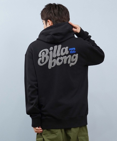 BILLABONG（ビラボン）の「BILLABONG/ビラボン ジップアップパーカー バックデザイン サガラ刺繍 BF012-011（パーカー・メンズ・ブラック/オフホワイト・L/M）」の12枚目の写真