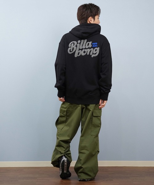 BILLABONG（ビラボン）の「BILLABONG/ビラボン ジップアップパーカー バックデザイン サガラ刺繍 BF012-011（パーカー・メンズ・ブラック/オフホワイト・L/M）」の14枚目の写真