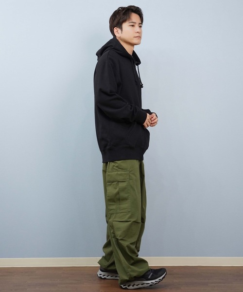 BILLABONG（ビラボン）の「BILLABONG/ビラボン ジップアップパーカー バックデザイン サガラ刺繍 BF012-011（パーカー・メンズ・ブラック/オフホワイト・L/M）」の15枚目の写真